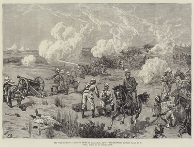 La guerra en Egipto, acción frente a Kassassin, 9 de septiembre, la batería de montaña en acción de Frank Dadd